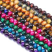 Perles d'oeil de tigre violet AAA rondes, 4/6/8/10/12/14mm, pierre d'énergie, pierre de guérison, perles en vrac