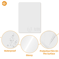 Plaque en aluminium imprimable par transfert thermique par sublimation, 0,6 mm, surface enduite imperméable, découpe sur mesure, impressions métalliques HD