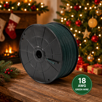 Câble électrique en cuivre SPT-1 18AWG de 305 m pour bobines de guirlandes lumineuses extérieures