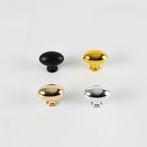 Wholesale Child-Safe Oval ABS Cabinet <strong>Knob</strong>, Single Hole Pull Non-Toxic Finish for Kitchen Bathroom Drawer, Free Screws - Product Image 1