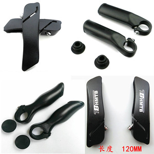 Manillares para bicicleta de montaña Tb Hmtb, 120mm, diseño ergonómico de aleación de aluminio, diseño de pico de águila negro para ciclismo todoterreno - Product Image 1