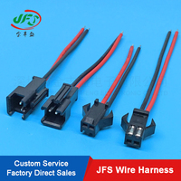 Harnes kabel elektronik otomotif kustom harnes kawat Android 1 perempuan ke 2 laki-laki kabel pemisah konektor Jst SM