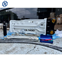 Marteau-piqueur hydraulique Huilian HL1400 pour excavatrice de 18 à 26 tonnes, burin de 140 mm, débit d'huile de 120-180 L/min, pression de 160-180 Kg/cm