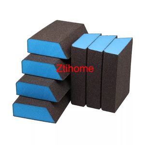 Bloc de ponçage d'angle en oxyde d'aluminium, éponge pour cloisons sèches et meulage du <span class=keywords><strong>bois</strong></span>, éponge de ponçage pour cloisons sèches, outils abrasifs - Product Image 5