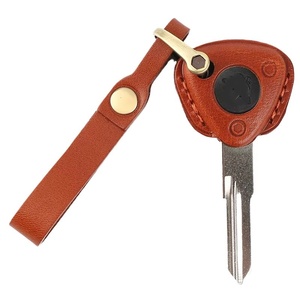 Housse de <span class=keywords><strong>clé</strong></span> en cuir véritable pour <span class=keywords><strong>Peugeot</strong></span> Django 150 moteur moto porte-clés housse de <span class=keywords><strong>clé</strong></span> accessoire - Product Image 1