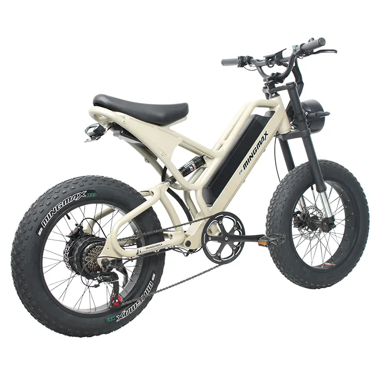 Mingmax จักรยานไฟฟ้าสำหรับผู้ใหญ่2คนจักรยานไฟฟ้าสำหรับผู้ใหญ่จักรยานไฟฟ้า50kmh 48V 350W สไตล์ใหม่