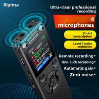 Enregistreur vocal portable de haute qualité à très longue autonomie, réduction de bruit professionnelle HD, écran couleur, WAV USB 2.0