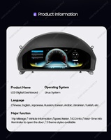 NaviFly12.3INCH LCD tableau de bord numérique LINUX SYSTEM 1920*720 pour Benz Classe C W204 2008-2010 écran tactile d'affichage de voiture