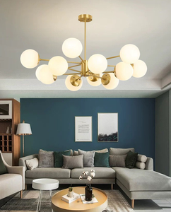 Hiện đại nhà ma thuật đậu thủy tinh bóng đèn trần đèn chùm vàng mặt dây chuyền cho phòng ngủ và phòng khách - Product Image 4