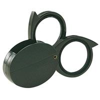 Loupe de poche pliable BIJIA 10x en plastique noir, outil optique portable pour bijoux en diamant, personnalisable OEM