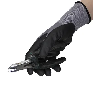 Safety Hand Gloves Usa Black Nitrile Examination Gloves Power Free Tear Resistance