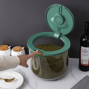 Trong Suốt Vòng Độ Ẩm Và Côn Trùng Bằng Chứng Thiết Kế Pet Dog Thực Phẩm <span class=keywords><strong>15Kg</strong></span> Gạo Nhựa Ngũ Cốc Lưu Trữ <span class=keywords><strong>Container</strong></span> - Product Image 3