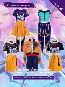 Costume <span class=keywords><strong>Cosplay</strong></span> K-POP <span class=keywords><strong>Demon</strong></span> <span class=keywords><strong>Slayer</strong></span> per Ragazze, Outfit per Bambini Kimetsu No Yaiba, Mirarumi Zoi, Costume in Poliestere - Product Image 2