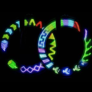 Luz LED de radios con patrón DB para bicicletas activada por movimiento 13 modos de luz resistente a la intemperie fácil de instalar batería de luz de rueda - Product Image 1