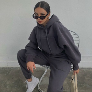 Vêtements pour femmes personnalisés en gros, nouveaux sweats à capuche décontractés amples, vêtements de sport d'extérieur - Product Image 1