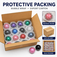 SDBALLS Bola de Trackball Óptica UPR de 34 mm, Bola de Repuesto de Polvo Metálico Pulido con Precisión para Ratón Trackball y Teclado DIY