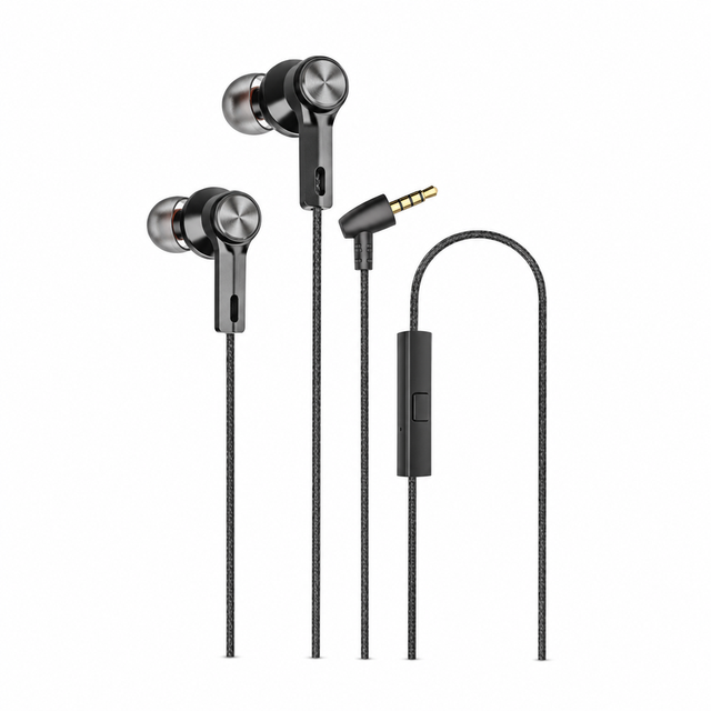 Popular in Ear Stereo Wired Headset 3.5mm Jack With Microphone 1.2M Cable Wholesale Earbuds for Smartphone