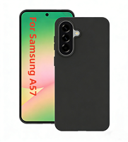 Coques de téléphone portable souples et fines en TPU noir mat pour Samsung Galaxy A07 A17 A37 A57 4G 5G, transparentes et antichoc