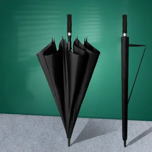 WN33 프로모션 광고 도매 사용자 정의 인쇄 로고 골프 스트레이트 우산 방풍 큰 우산 비