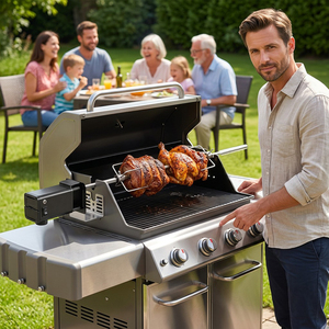 <span class=keywords><strong>Kit</strong></span> de rôtissoire à vitesse variable pour <span class=keywords><strong>barbecue</strong></span>, accessoire de <span class=keywords><strong>barbecue</strong></span>, moteur rotatif pour gril à gaz, <span class=keywords><strong>kit</strong></span> de rôtissoire pour gril à gaz à 2-4 brûleurs - Product Image 5