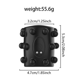 Hot selling new styles, factory wholesale <b>Vibrating</b> Wearable Penis Locking Sleeve <b>for</b> <b>Men</b> Adult Delay Training - Product Image 5