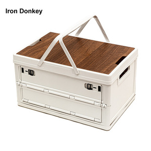 IRONDONKEY 20L 28L 30L 35L 50L 55 L PP équipement de camping détachable en <span class=keywords><strong>bois</strong></span> dessus de table voiture boîte de rangement pliante - Product Image 1