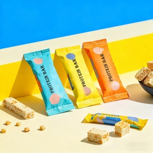 Custom Printed Plastic Aluminum Foil Mylar Edible Chocolate Granola Energy Protein Bar Wrapper Pouch Food Pillow <b>Packaging</b> <b>Bag</b> - Product Image 5