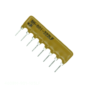 ตัวเก็บประจุแบบ Through Hole CAP ARRAY รุ่น 4608M-901-103LF ของผู้ผลิต ความจุ 10000pF 50V X7R 8SIP - Product Image 1