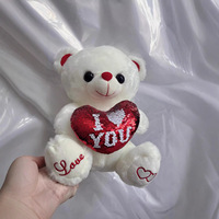 Groothandel Valentijnsdag Teddybeer - Op maat gemaakte hartvormige knuffel, zacht knuffeldier cadeau voor vriendin