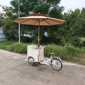 Carrito de Comida Rápida para Helados y Hot Dogs, con Congelador Eléctrico, Uso Comercial, Ligero, Móvil, de 3 Ruedas, de Metal y Espuma - Product Image 1
