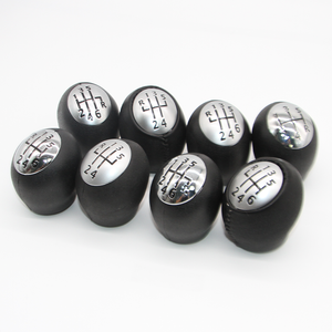 Pomello del Cambio in Plastica Argento a 6 Velocità per RENAULT Laguna Megane 2 <span class=keywords><strong>Clio</strong></span> 3 Scenic 2 - Product Image 2