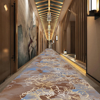 Moquette murale de luxe pour hôtel 5 étoiles, tapis en laine Axminster tufté, tapis pour couloir d'hôtel de luxe, casino, cinéma