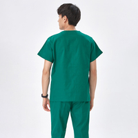 2026 Ensembles de blouses médicales à col en V, couleur unie, uniforme pour dentistes, infirmières et médecins d'hôpital 101-1