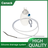 Système de drainage pour plaies fermées le plus vendu réservoir en silicone de vidange Jackson Pratt