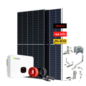 ระบบพลังงานแสงอาทิตย์ครบชุด 5KW 10KW พร้อมแบตเตอรี่สำรองไฟฟ้าแบบออฟกริด ชุดแผงโซลาร์เซลล์ ระบบพลังงานแสงอาทิตย์สำหรับหลังคาบ้าน AS-Off-So - Product Image 1