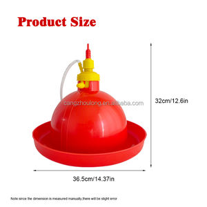 ZZ LM68 Automático Plástico Rojo Aves de Corral Broiler Gallina Capa Campana Bebedero <span class=keywords><strong>para</strong></span> Gallinero - Product Image 2