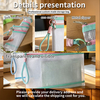 Bolsa para archivos con rejilla transparente, bolsa de almacenamiento de documentos de oficina para clasificación por materias, bolsa de almacenamiento para exámenes, bolsa para papeles de prueba