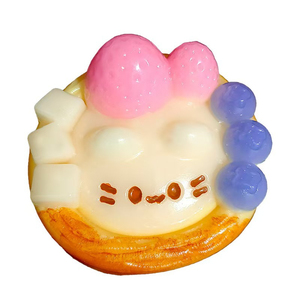 Kitten <b>Egg</b> Tart Squishy Water Feel Creamy Slime Texture Plastic Anti-Stress Sensory Cute Stress Relief Squeeze <b>Toy</b> - Product Image 5