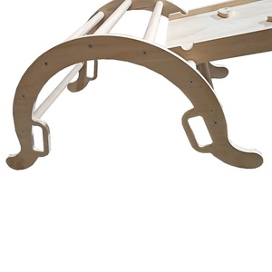 Rampe <span class=keywords><strong>de</strong></span> gymnastique multifonctionnelle en triangle en <span class=keywords><strong>bois</strong></span> pour enfants, aire <span class=keywords><strong>de</strong></span> <span class=keywords><strong>jeux</strong></span> intérieure/extérieure, échelle d'escalade adaptée aux tout-petits. - Product Image 3