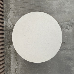 Table basse ronde en ciment de haute qualité pour l'extérieur, meubles décoratifs en béton pour le salon, la salle à manger, la cour - Product Image 5