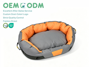 2024 New Style Breathable Cheap Oval <strong>Dog</strong> <strong>Bed</strong> Luxury Waterproof ultra Soft Pet Sofa <strong>Dog</strong> <strong>Bed</strong> Pet <strong>Snuggle</strong> <strong>Bed</strong> for Travel Outdoor - Product Image 1