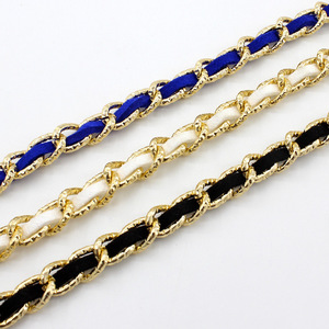 <span class=keywords><strong>Ceinture</strong></span> de décoration de perles fines de chaîne de taille d'aspect métallique de mode pour des dames - Product Image 5