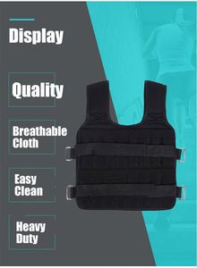 Gilet lesté vide de 35 kg <span class=keywords><strong>pour</strong></span> l'entraînement de boxe, la musculation, le fitness et l'équipement de gym – <span class=keywords><strong>Veste</strong></span> ajustable - Product Image 4