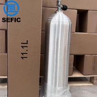 Bouteille de plongée en aluminium brossé ENISO7866 CE 6l 7l 11.1l 12l PED pour la plongée et la natation