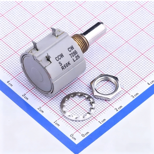 <span class=keywords><strong>Potenziometro</strong></span> di Precisione Multigiro a Filo Avvolto 7286-50K, Componenti Elettronici del Produttore - Product Image 1