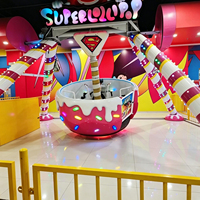 Équipements de terrain de jeux, installations de jeux pour enfants, chaises à bascule miniatures sur le thème des bonbons