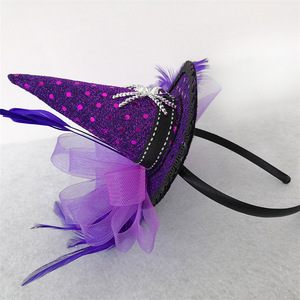 Bandeau de fête fantaisie unisexe pour enfants Luolan, uni, teint, imprimé pailleté, broderie à la main, style dobby, 48-50 cm - Product Image 5