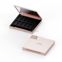 Palette à paupières magnétique vide en plastique multicolore personnalisée, réutilisable, avec logo
