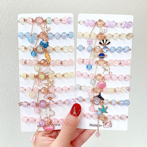 Pulseras <span class=keywords><strong>de</strong></span> Cuentas <span class=keywords><strong>de</strong></span> Cristal para Niños, Pulseras <span class=keywords><strong>de</strong></span> Amistad para Niñas, Joyería Infantil con Forma <span class=keywords><strong>de</strong></span> Fruta y Corazón, Accesorios al por Mayor - Product Image 4