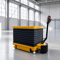Table élévatrice à ciseaux électrique, plateforme de levage hydraulique mobile, transpalette à batterie pour la manutention des matériaux en entrepôt